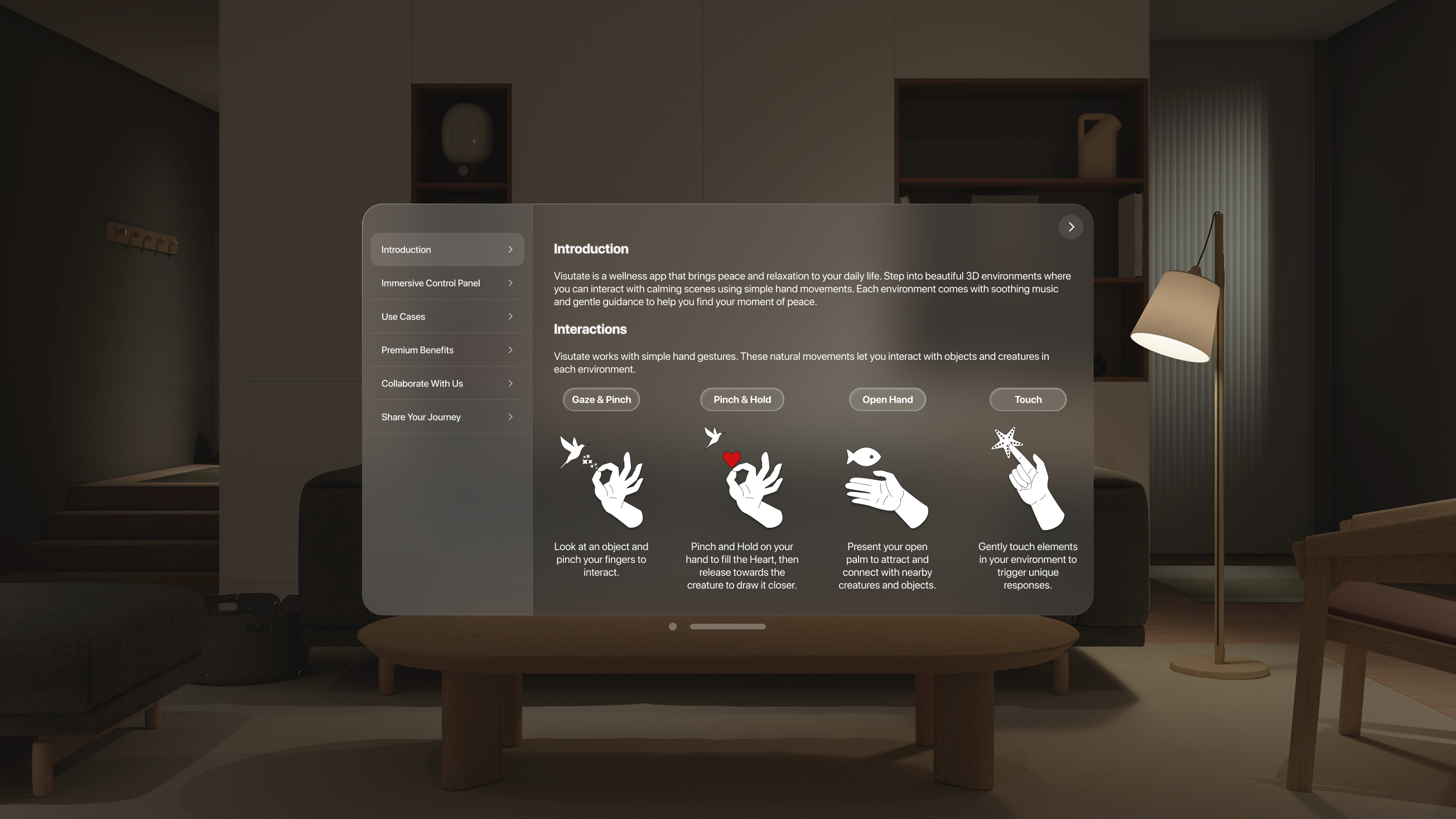 Info Page Screenshot